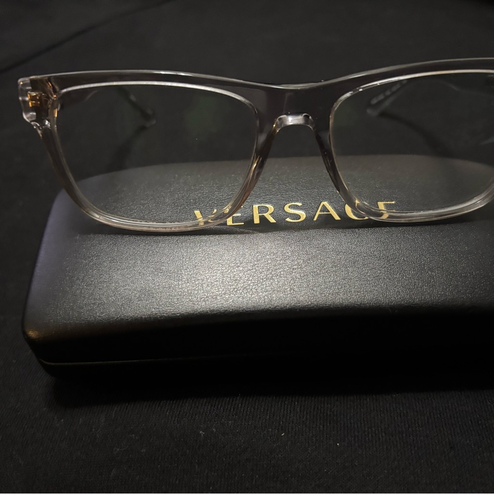Versace Transparent Frame Eyewear